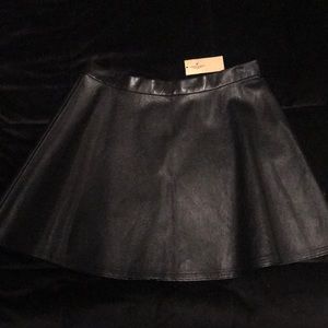 Black Leather Skirt - American Eagle